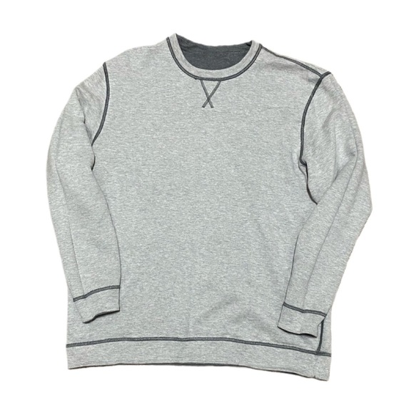 Island Sands Men’s NWT Reversible Gray Crew Neck Pullover Sweatshirt Sz XL New - Picture 3 of 5